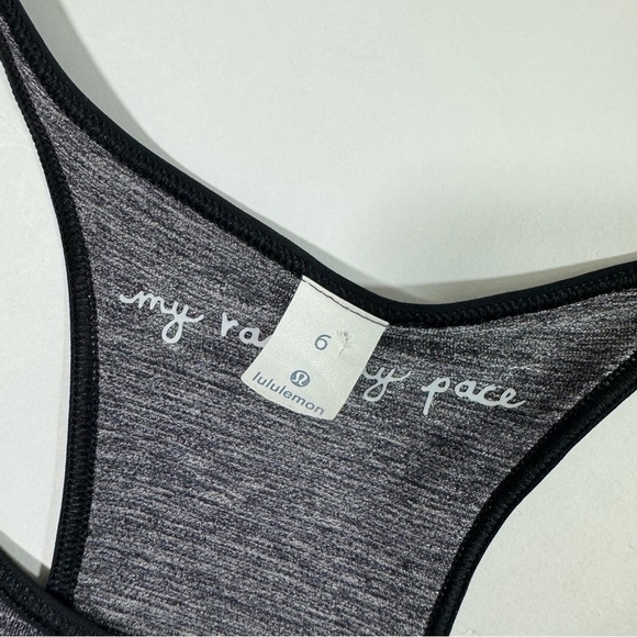 Lululemon Time To Sweat Tank Heathered Black - Picture 3 of 5